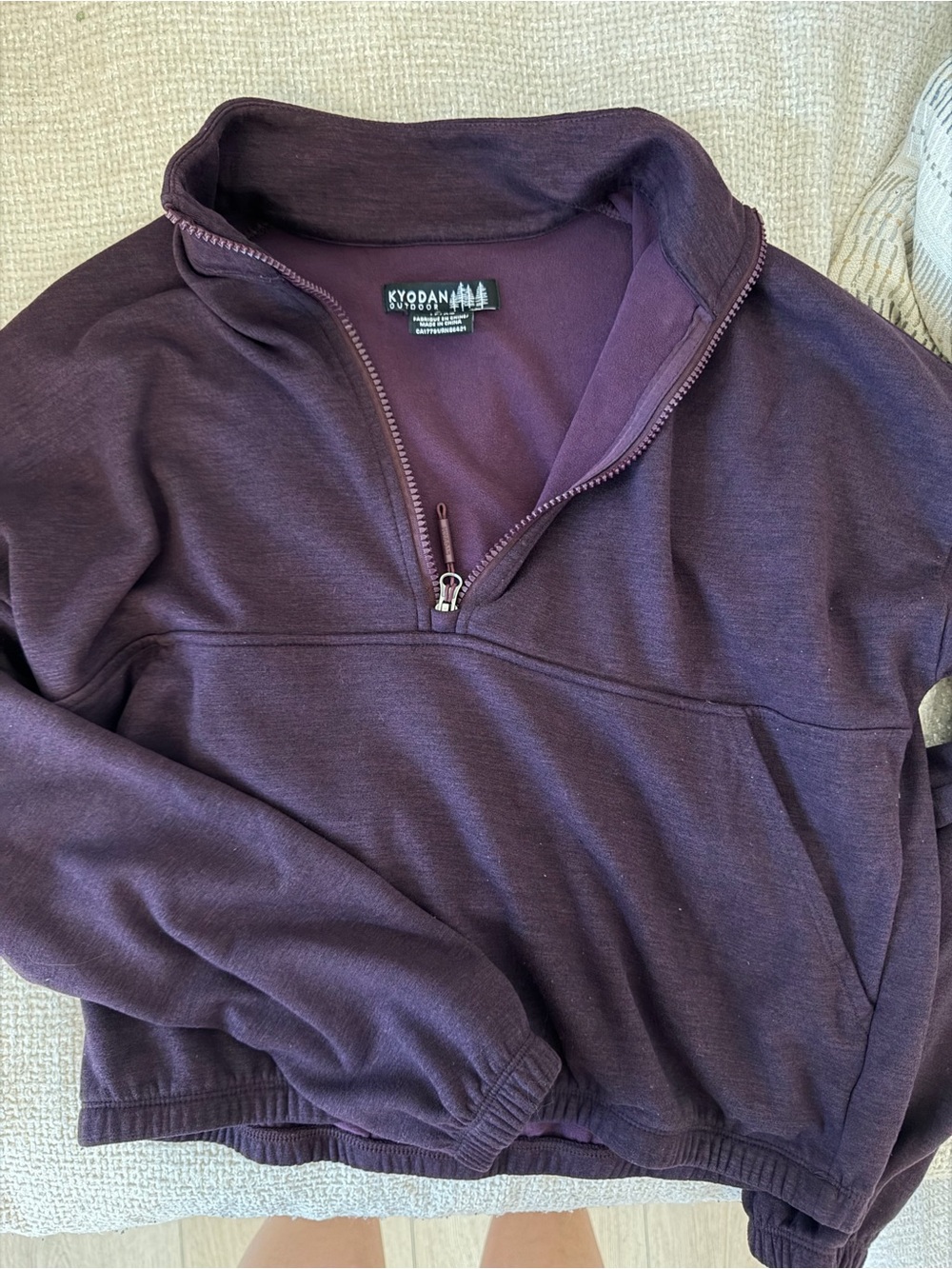 Kyodan Plum Half-Zip Pullover
